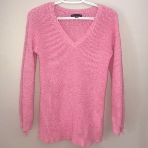 AE off the shoulder pink sweater